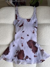ASOS DESIGN Floral Print Sleeveless Mini Dress Size UK 14