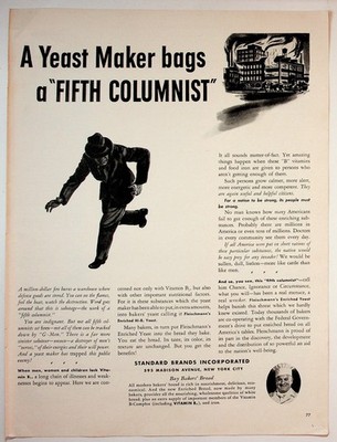 Standard Brands 1941 Vintage Print Advertisement Yeast Maker Bread