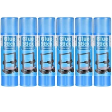 Outus 6 Pack 3D Printer Glue Sticks for Hot Bed PVP Adhesive White 