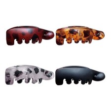 Matte Color Banana Hair Claw Elegant Updos Styler NonSlip Hair Grip For Female