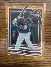 2024 Panini Stars & Stripes USA Baseball #188 Anthony Brown Jr. Orange #/75