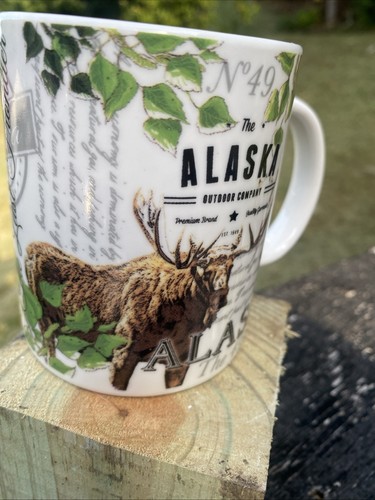 Vintage Ceramic Alaska Souvenir Coffee Cup Mug Moose Arctic Circle Enterprises - Picture 6 of 8