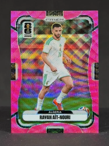 Rayan Ait-Nouri 2026 Panini Prizm FIFA World Cup Pink Wave Prizm /45 #131