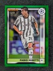 2022-23 Topps Merlin Chrome UEFA FABIO MIRETTI 10/99 Green Refractor SP #78