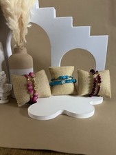 Elegant Natural Stone Bracelet Set of Two