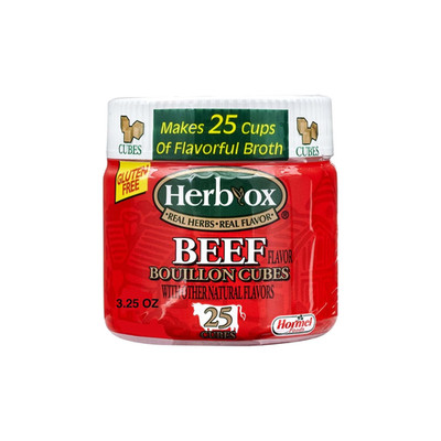 HERB-OX Beef Bouillon Cubes, Beef Stock Seasoning, 25 Ct, 3.25 oz. Fresh