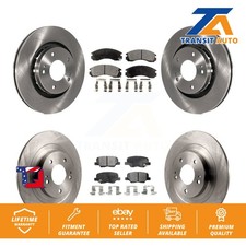 Front Rear Disc Brake Rotors And Ceramic Pads Kit For Mitsubishi Outlander PHEV