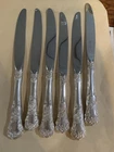 Lot of 6. Gorham Buttercup Pattern Sterling Silver Handle Dinner Knives 385 g