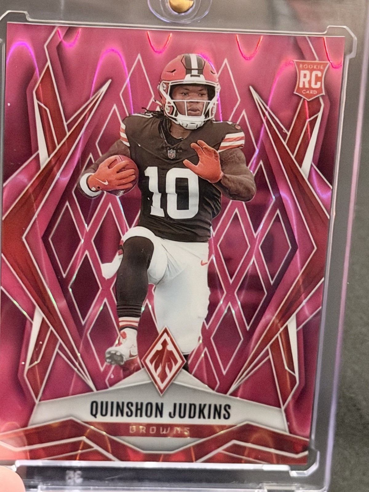 2025 Phoenix Football Rookie QUINSHON JUDKINS PINK SEISMIC /75 #191