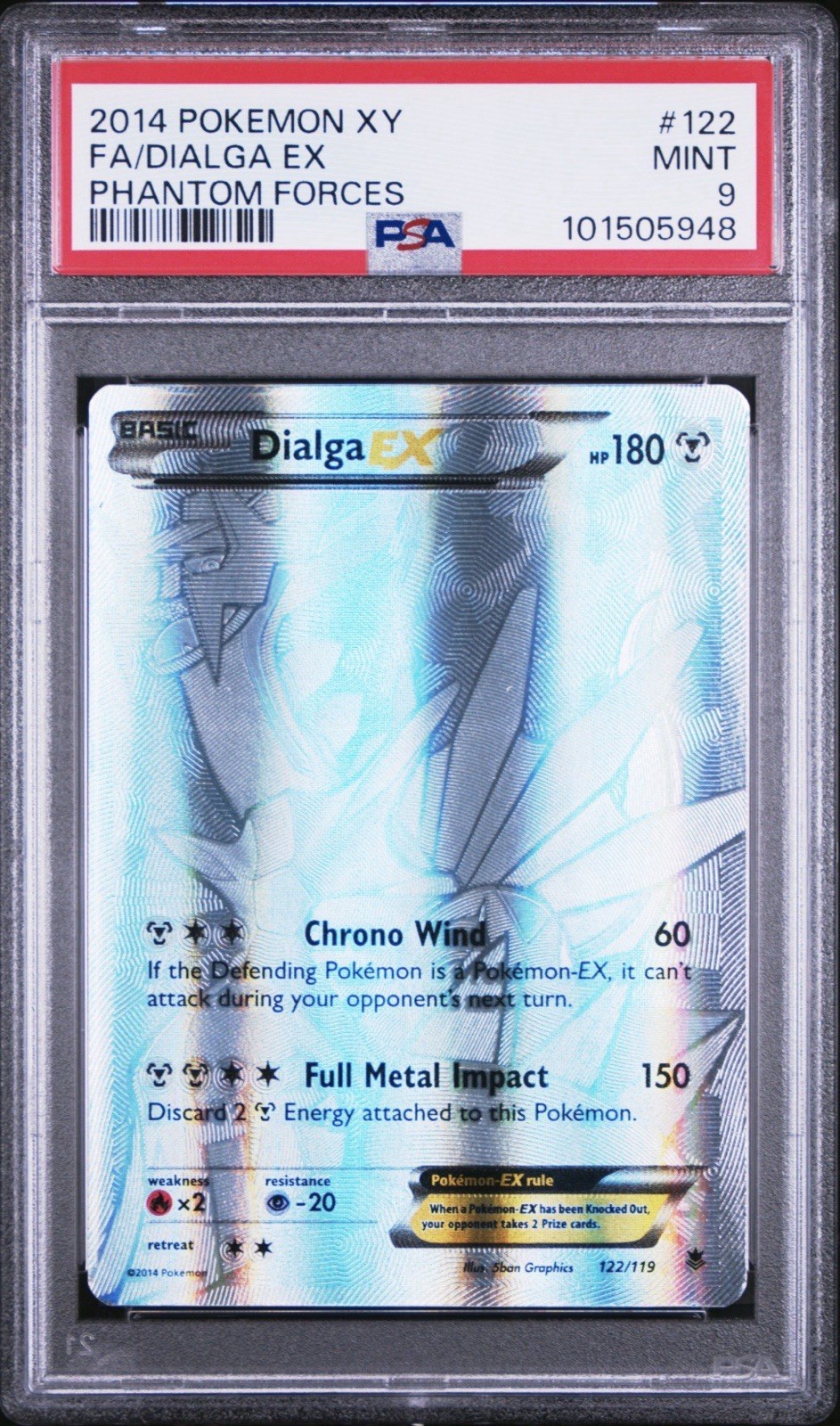 Dialga ex 2014 XY: Phantom Forces #122/119 Holo (Secret) Price