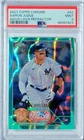 2023 Topps Chrome #62 AARON JUDGE Aqua Lava Refractor  PSA 9  099/199 NY YANKEES