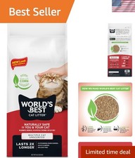 Natural Unscented Cat Litter - 8lb Quick Clumping Long-Lasting Odor Control