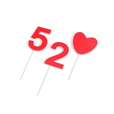 20 Stück Weiche Ton EVA Liebe Kuchen Dekorationen für Valentinstag Backen