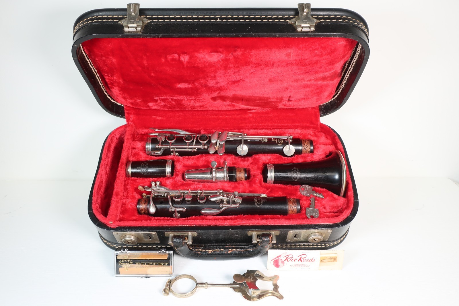 Vintage Evette Wood Clarinet Made by Buffet Paris – w/ Case & Accessories