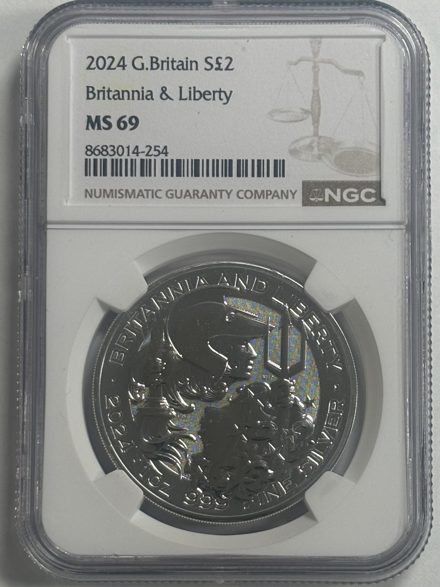 2024 GREAT BRITAIN 1 OZ SILVER BRITANNIA & LIBERTY NGC MS69 | eBay