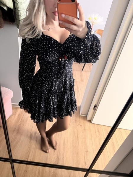 Women El Milas Brand Dress Blue S