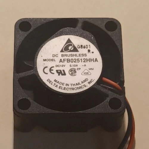 AFB02512HHA Delta 12V 0.12A 2510 2-pin Silent Fan Delta Electronics
