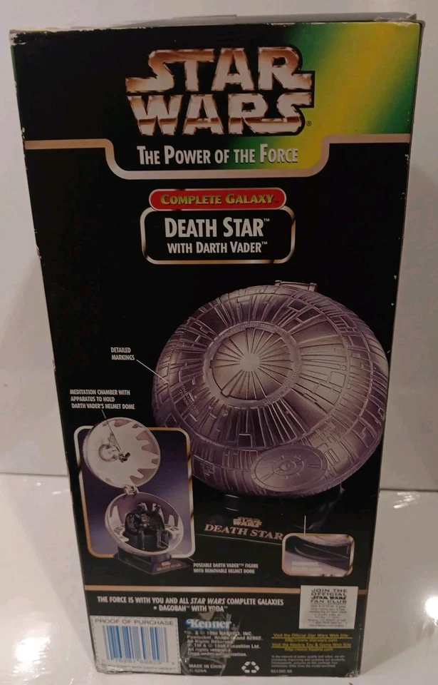 DEATH STAR W/ DARTH VADER star wars action figure NEW power of the force 1998 - Image 4 of 4