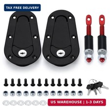 Universal Racing Car Flush Hood Latch & Pin Kit - Engine Bonnet Lock Kit - Flush