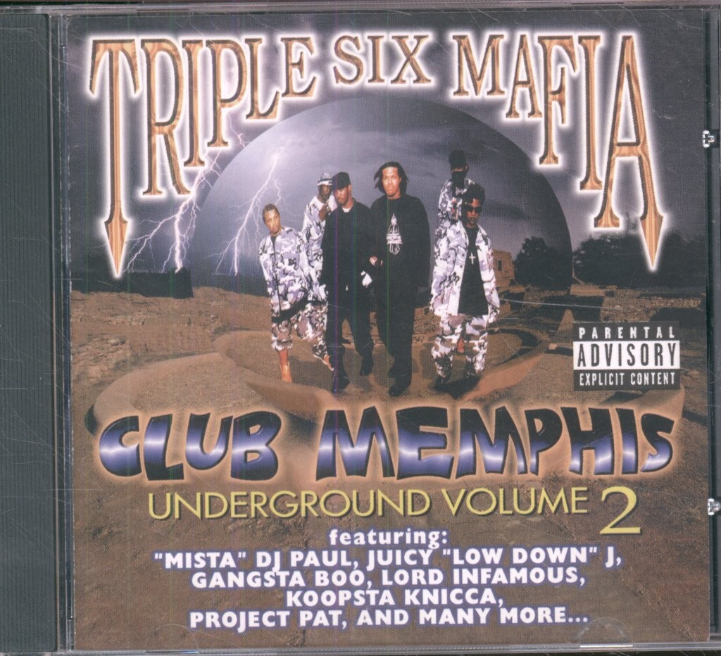 Three 6 Mafia Club Memphis (Underground Volume 2) CD USA Smoked Out Music 1999