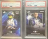 (2) 2025 Topps Lights Out F1 Isack Hadjar RC Bright Future & Drivers PSA 8 & 7