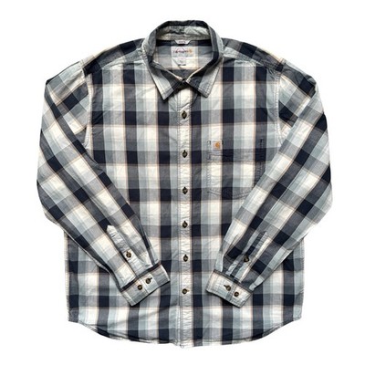Carhartt Essential Karo Hemd Herren Large Slim Fit Langarm