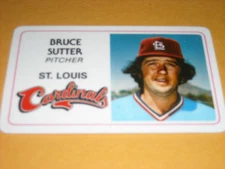*1981 BRUCE SUTTER PERMA GRAPHICS SUPERSTAR CREDIT CARD*