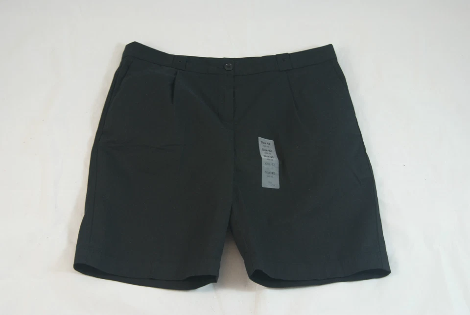 NWT Lacoste Women's Strech Black Bermuda Shorts Size 42/10  FF2453 $130