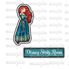 Disney Princess Brave 2 pc dc Premade Scrapbook Page Paper Piece die cut