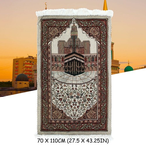 AU Islamic Prayer Mat Muslims Mat Thick Soft Prayer Rug for Eid Travel Ramadan - Picture 7 of 50