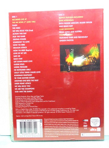 QUEEN ON FIRE LIVE AT THE BOWL -------- 2DVDs + INSET -----– SEE PHOTOS - Picture 4 of 4
