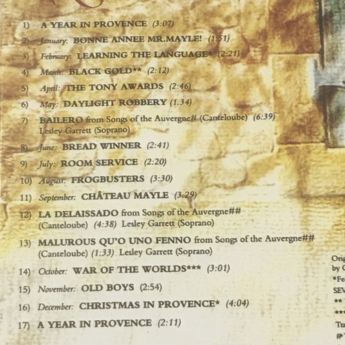 A Year in Provence Music From the BBCTV Series 1993 CD Soundtrack - Picture 4 of 6