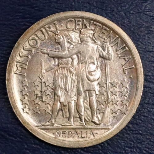 1921 Missouri Centennial Half Dollar 50c Gedenkmünze - Bild 3 von 4