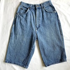 Vintage Mom High Waist Denim Jean Shorts Womens Size 8 Plain Pockets Made in USA