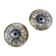 Pair Tree branches Nature Glass Eyes Jewelry Dolls Taxidermy Flatback Cabochons