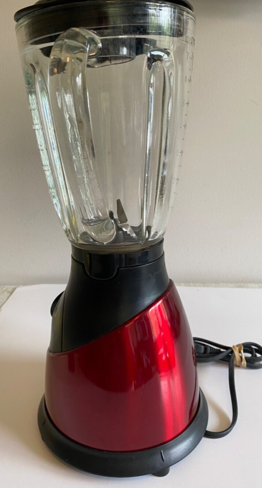 Betty Crocker 5 SPEED BLENDER Mixer Counter Top Model BR-301U  7 Cup Empire Red