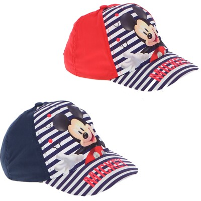 Set Mickey Mouse Micky Maus Mütze Cap Baseballcap Schirmmütze Kappe Kinder 52/54