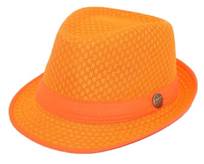 Light Weight Mesh Fedora hat Soft Cool Summer Classic Trilby COOL MESH