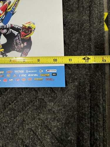 Justin Hill #1 Joe Gibbs Racing Suzuki Signed Small Poster - Picture 5 of 6