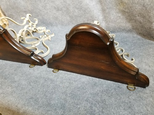 Soporte de pared de hierro y madera - Imagen 5 de 9