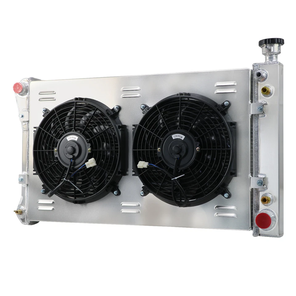 3 Row Radiator Shroud Fan For 1988-1997 1989 Chevy GMC C/K 1500/2500/3500 Truck. - Image 2 of 4
