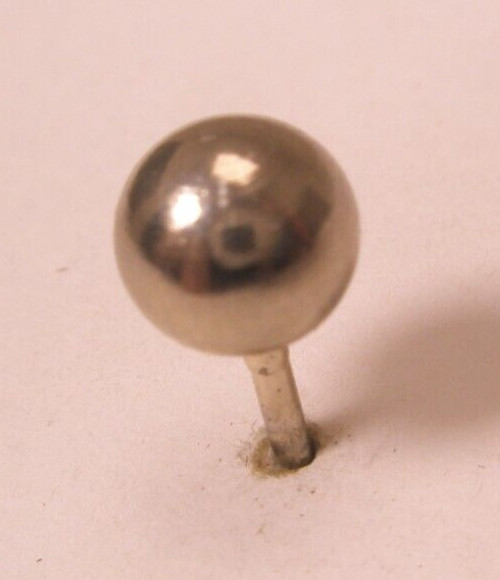 Ball Gold Tone Quality Vintage TINY SMALLEST Tie Tack Lapel Pin simple plain r10