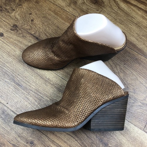 Scarpe Larsson Lucky Brand donna taglia 9 marrone oro rame pelle