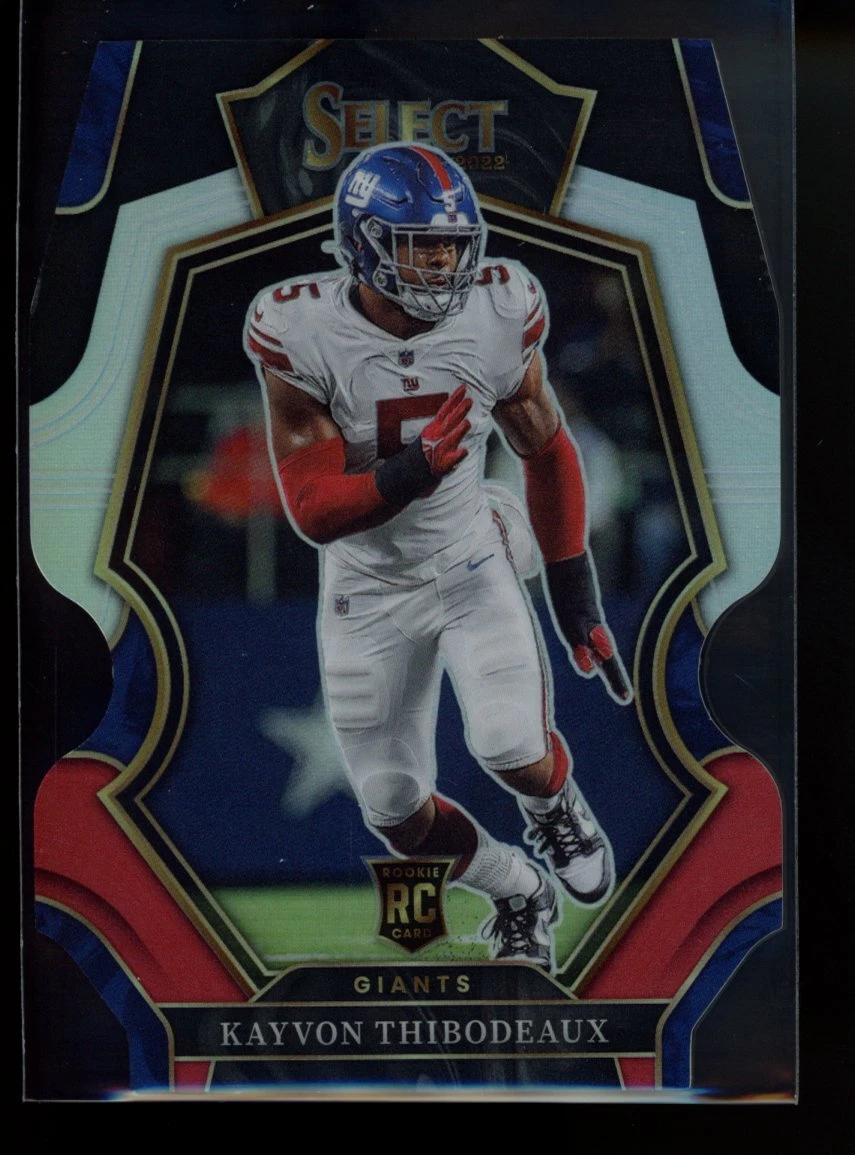 2022 Panini Select #175 Kayvon Thibodeaux Black Red Prizm Die Cut