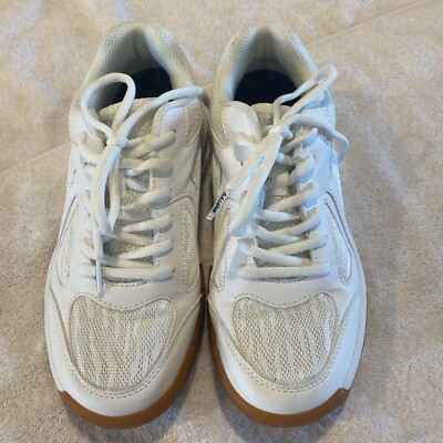Lefus Tennis Pickle Ball Court Shoe Sneakers White Gum Mesh Women s Size 7.5