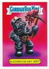 9B BLEEDING HEART ART 2019 GPK Revenge Horror-ible BLACK LIGHT BLODDY VALENTINE
