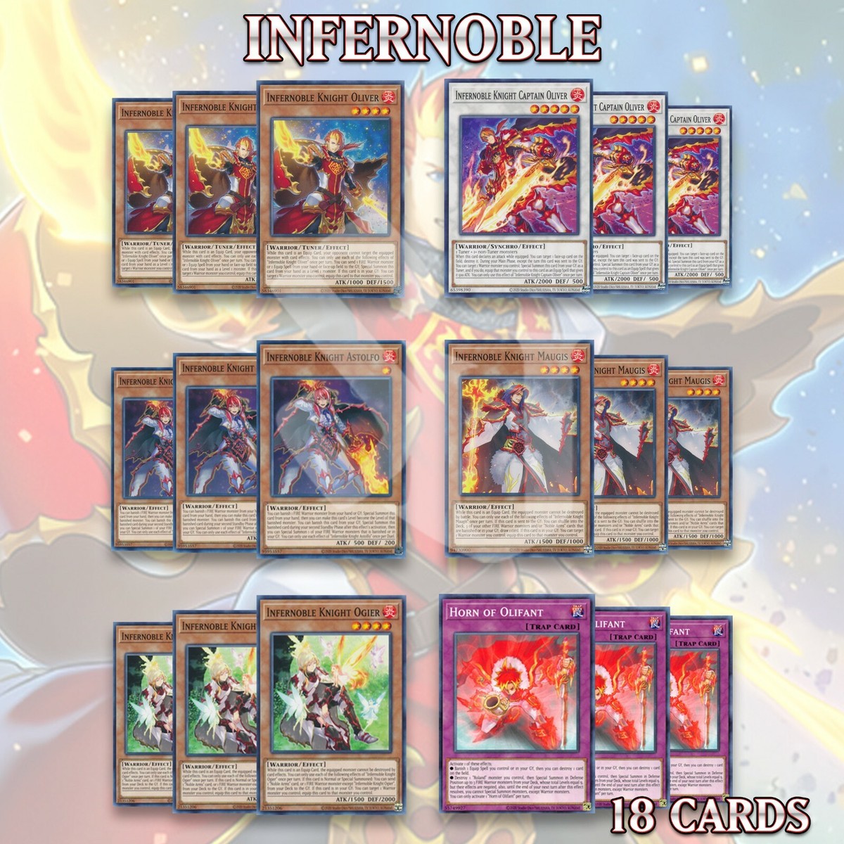 INFERNOBLE DECK 18 | Capitan Oliver Olifant Ogier Maugis Astolfo Ogier  YuGiOh | eBay