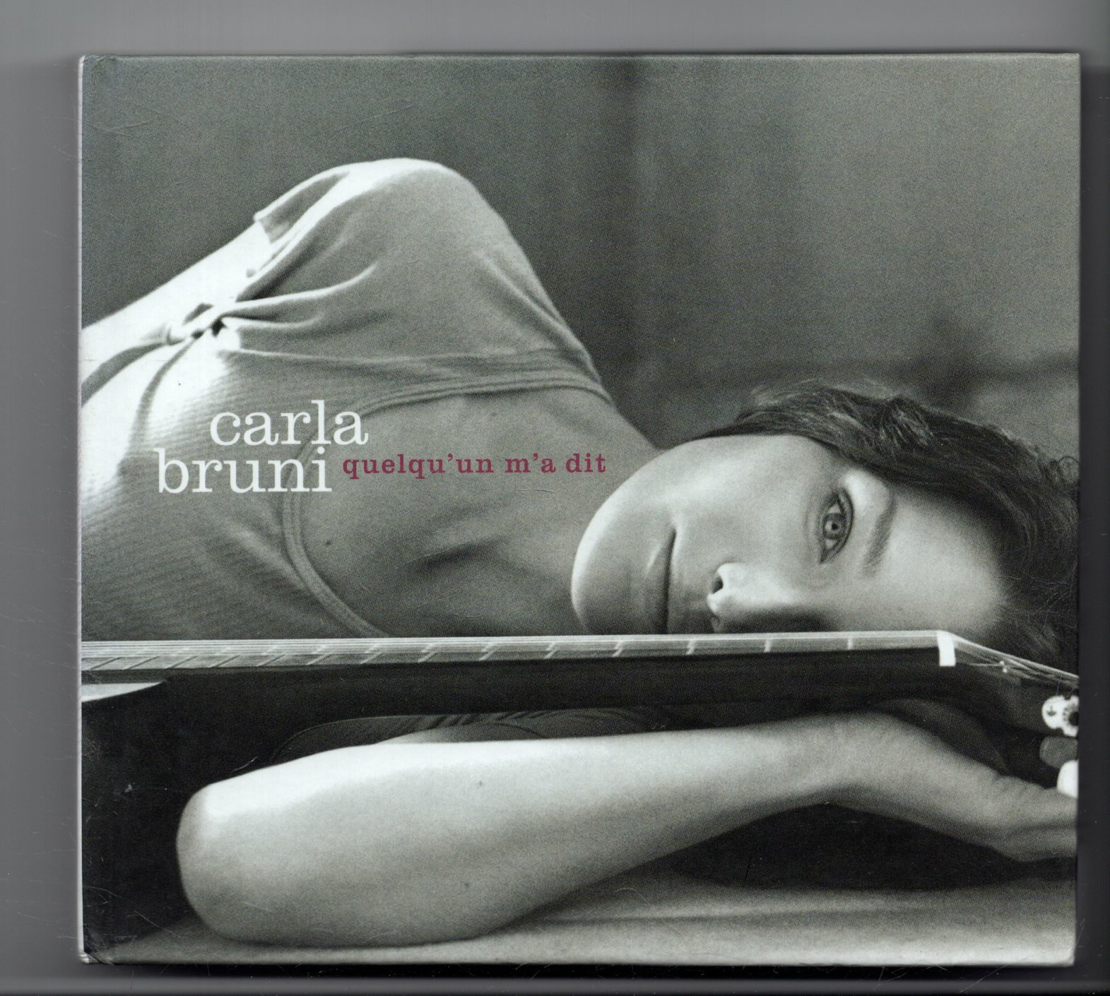 (JP266) Carla Bruni, Quelqu'un M'a Dit - 2003 CD + DVD in book digipak