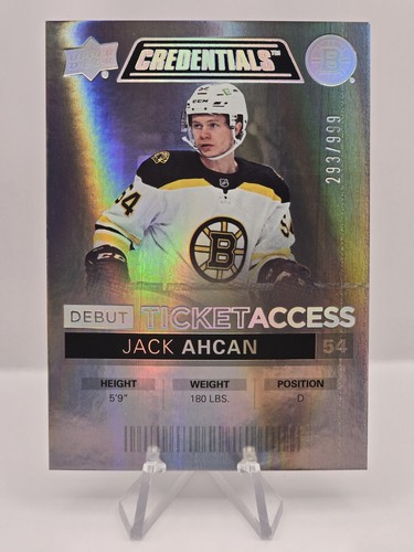 2021-22 Upper Deck Credentials #90 Jack Ahcan #/999