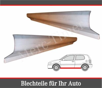 Volkswagen Polo 6N2 1999-2001 Reparaturblech Seiten Schweller Unten Paar L+R